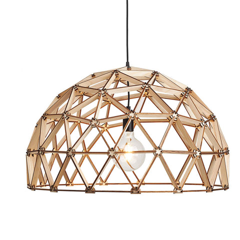 Koepellamp ø75cm hanglamp van hout FSC 100%