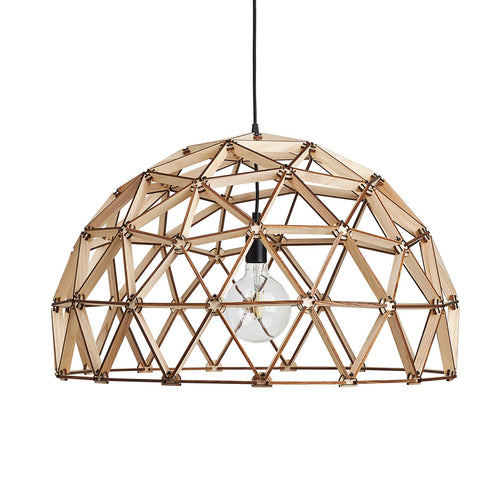 Koepellamp ø75cm hanglamp van hout FSC 100%