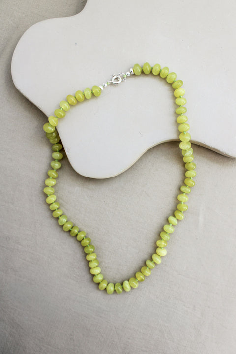Koreaanse jade ketting 'Lea'