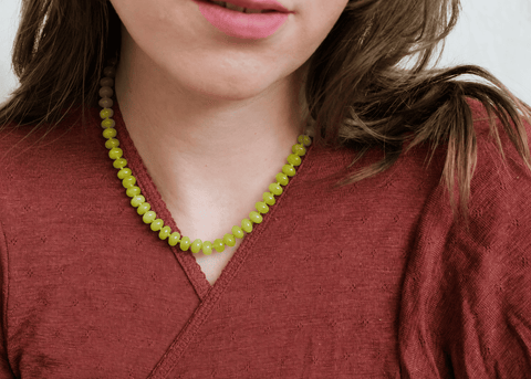 Koreaanse jade ketting 'Lea'
