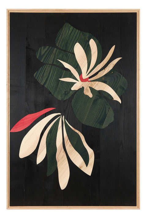 Wall decoration solid wood art Wallflower