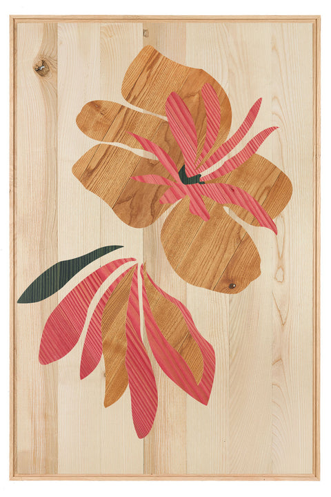 Wall decoration solid wood art Wallflower