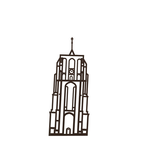 Stadstoren Oldehove Leeuwarden Nederlands zwart FSC 100%