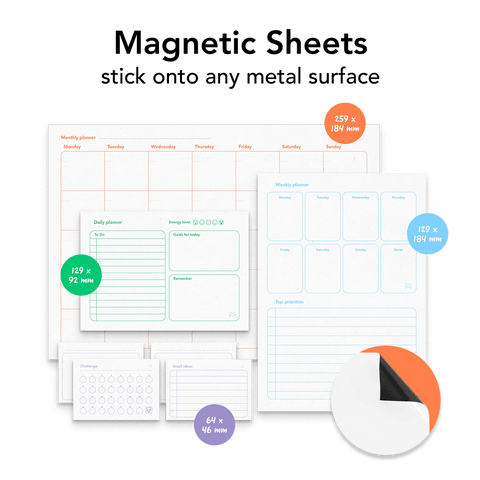 Erasable Magnetic Life Planner