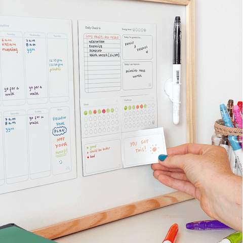 Erasable Magnetic Health Planner