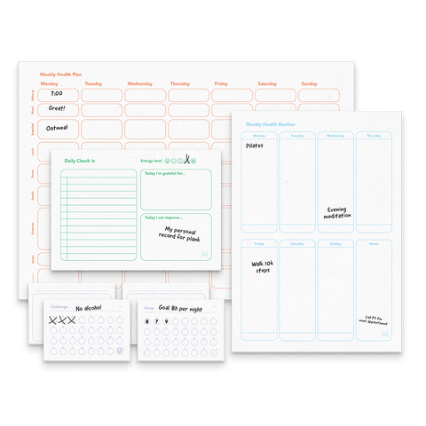 Erasable Magnetic Health Planner