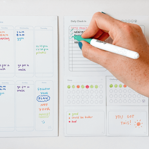 Erasable Magnetic Health Planner