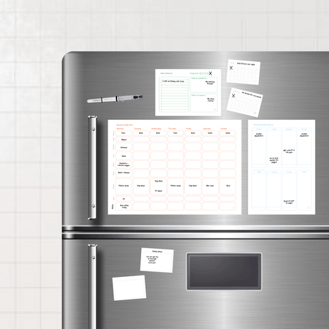 Erasable Magnetic Health Planner