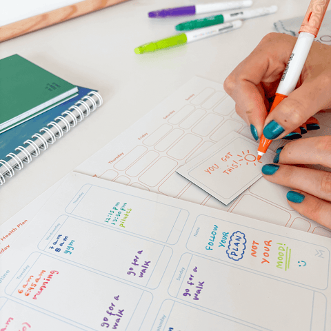 Erasable Magnetic Health Planner