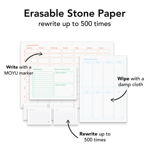 Erasable Magnetic Health Planner