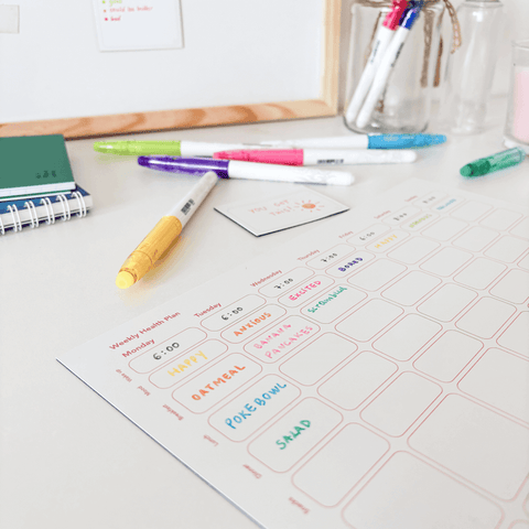 Erasable Magnetic Health Planner