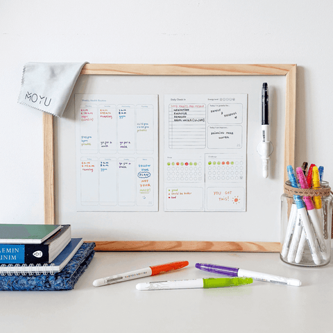 Erasable Magnetic Health Planner