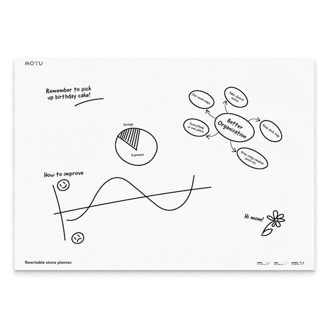 Erasable Magnetic Whiteboard A3