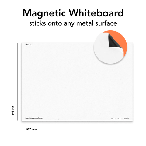 Erasable Magnetic Whiteboard A3