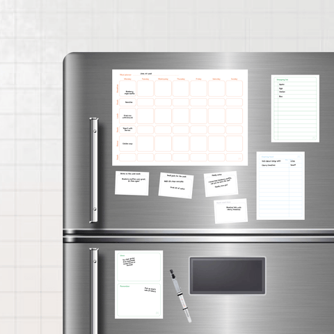 Erasable Magnetic Meal Planner
