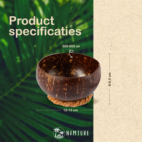 Kokosnoot Kom Set - Medium - Polished - NAMTURE