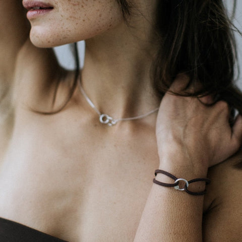 infinity armband zilver