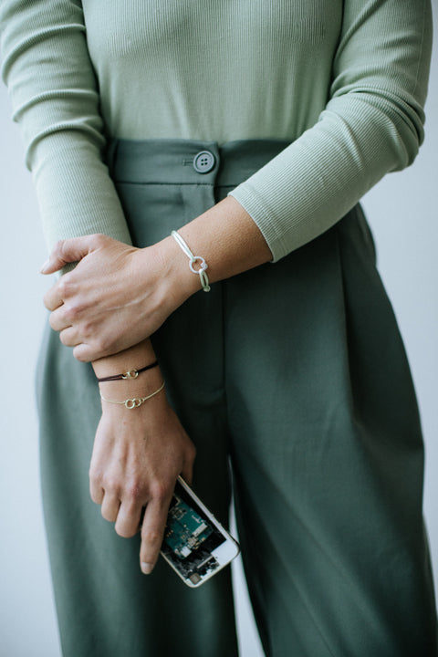 No Waste armband goud