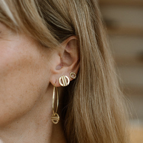 You Are Loved oorstekers - 14KT goud