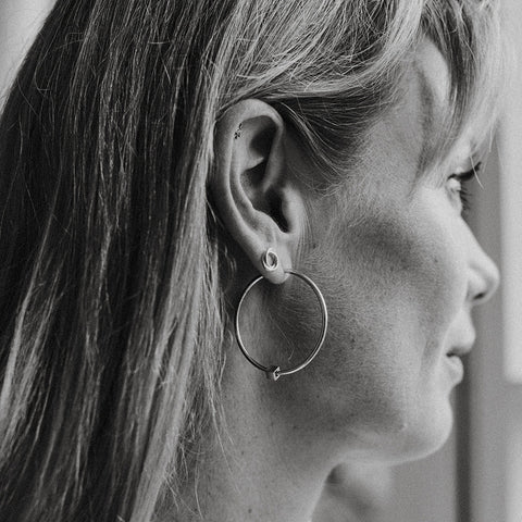 Solid as a Block oorbellen goud groot