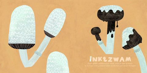 Natuurvriendjes abc prentenboek inktzwam rijmpje