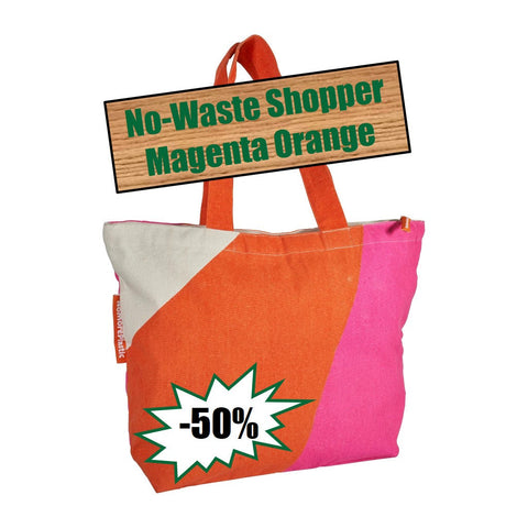 NoWaste Shopper Magenta Orange
