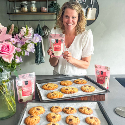 Koekjes bakken | Cookies with Love | pouchbag | Pineut x BrendaKookt | Doos met 10 stuks