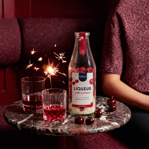 Kersenlikeur | Karaf | Cherry & Raspberry | BIO | Doos met 6 stuks