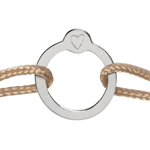 Recycled with Love - zilver - beige