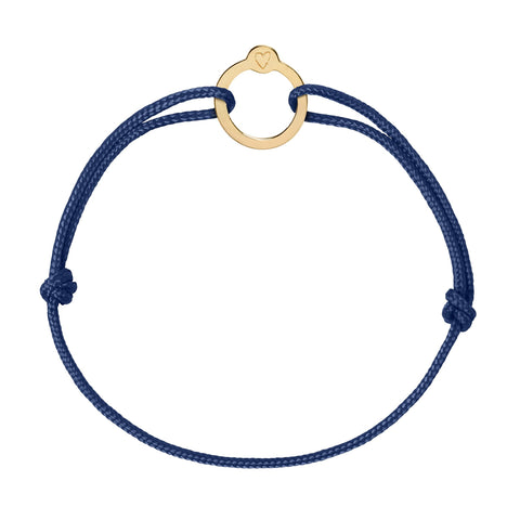 Recycled with Love - verguld goud - navy