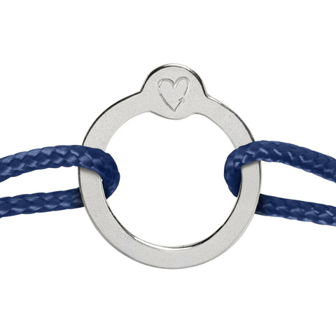 Recycled with Love - zilver - navy