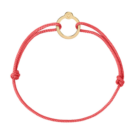 Recycled with Love - 14KT goud - koraal rood