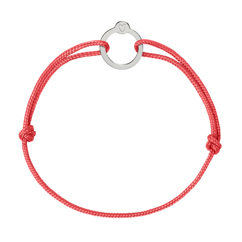 Recycled with Love - zilver - koraal rood