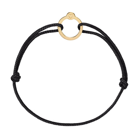 Recycled with Love - verguld goud - zwart