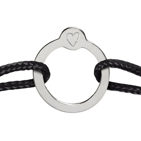 Recycled with Love - zilver - zwart
