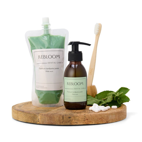 Navulverpakking premium tandpasta - Milde munt - 240ml / 4 tubes