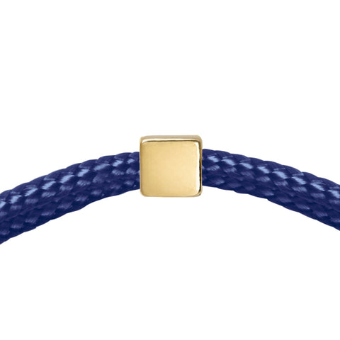 Solid as a Block - 14KT goud - navy