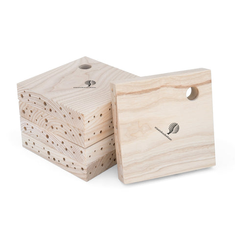 Staatsbosbeheer bijenhotel maken met logo