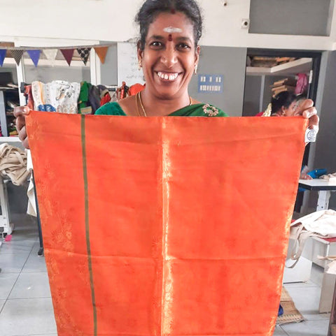 Reusable sari gift wrap (furoshiki) bundles (S, M, L, or XL)
