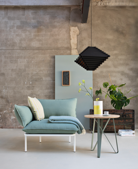 Stapellamp 65cm zwarte hanglamp van hout