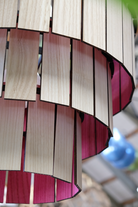 Taglight 50cm kroonluchter van hout
