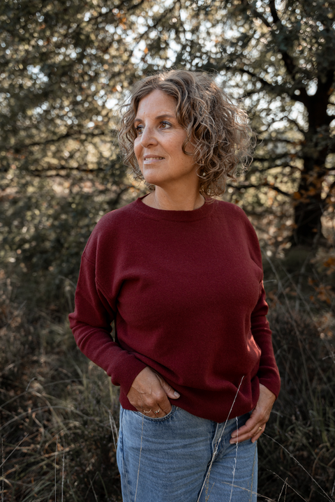 Trui Claudia - Bordeaux Red