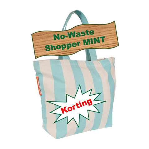 No-Waste MINT Shopper of Strandtas - Gemaakt van gerecycled bedlinnen