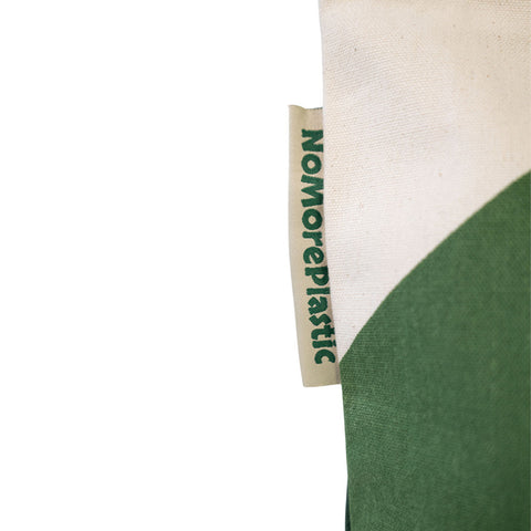 Shopper biologisch katoen Amazon Greene detailfoto stof