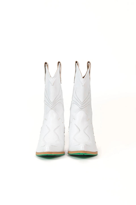 Sofie Vegan Boots White aperfectjane