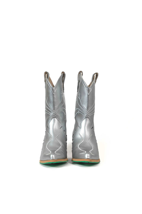 Sofie Vegan Boots Silver - Limited Edition