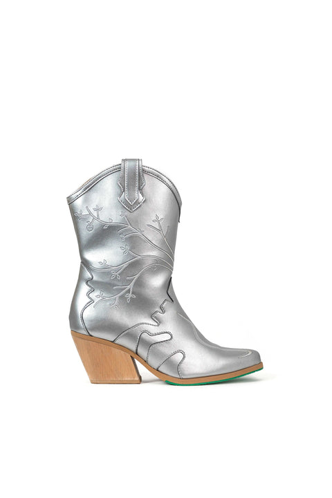 Sofie Vegan Boots Silver - Limited Edition