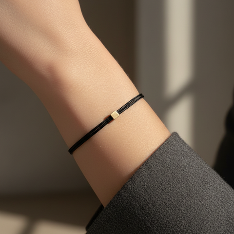 Solid as a Block - 14KT goud - zwart