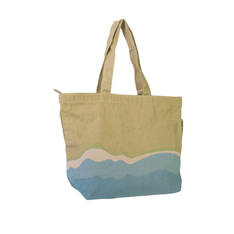 Sustainable beach bag - shopper Sandy Shore Made from recycled bed linen