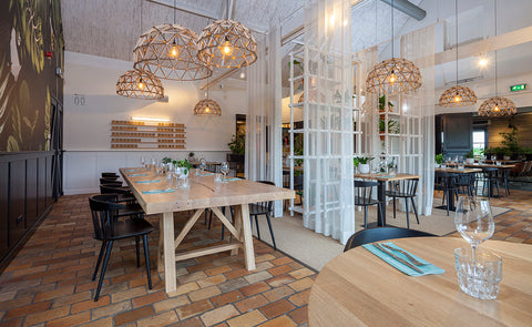 Koepellamp ø75cm hanglamp van hout FSC 100%